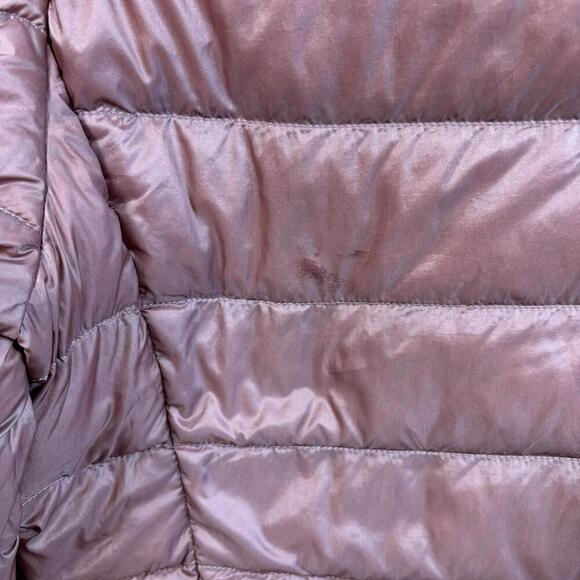 Uniqlo Puffer Jacket Womens Small Pink Ultra Light Down Outdoors Hike Ladies - Picture 5 of 7